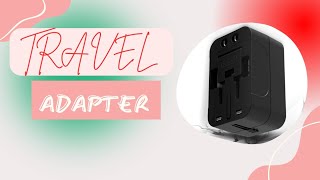 🌍 Universal Travel Adapter  🔋 USB Ports amp MultiOutlet  ⚡ 100250V  💼 Worldwide Use [upl. by Crawley522]