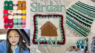 Sirdar Christmas Blanket CAL Weeks 12 [upl. by Bibbye]