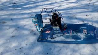 RC AirBoat Snow Bash  The RC Dungeon [upl. by Carolin]