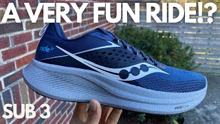 Saucony Ride 17 Review Bouncy [upl. by Eerb]