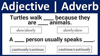 Adjectives and Adverbs Quiz  Grammar Quiz [upl. by Mavilia583]