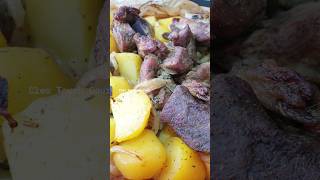 Lagneau grillé avec les pommes de terre sautées shortvideo viral shorts short shortsvideo [upl. by Rovert364]