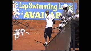 Tony Hawk Mike Frazier AIRWALK Skateboard Demo Prahran 1996 [upl. by Aimat]