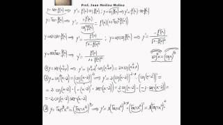 Cálculo de derivadas Funciones trigonométricas y sus inversas [upl. by Nial]