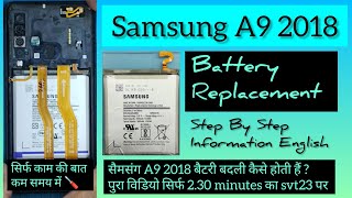 Samsung A9 2018 Battery Replacement  A920  Disassembly  batteryreplacement yt samsunggalaxya9 [upl. by Ehcsrop]