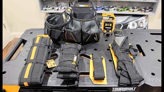 TOUGHBUILT Tool Belt Comparison and Suspenders Overview These are the BEST Tool Belts and Pouches [upl. by Caril]