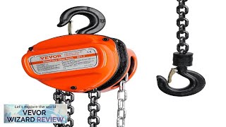 VEVOR Hand Chain Hoist 1 Ton 2200 lbs Capacity 20 FT Come Review [upl. by Melas]