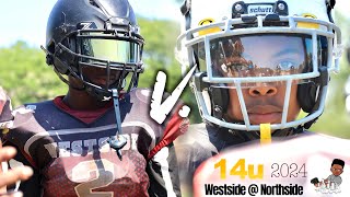 2024 Westside Mustangs  Northside Steelers 14U DreamShotsMedia [upl. by Acinimod]