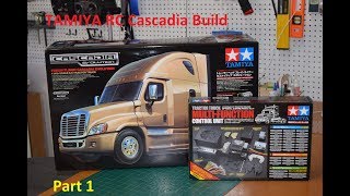 Tamiya RC Freightliner Cascadia Build Part 1 [upl. by Harold]