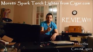 Moretti Spark Torch Lighter Review from Cigarcom [upl. by Clough376]