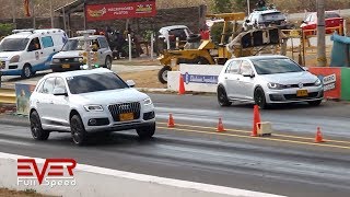 Audi Q5 vs VW Golf GTI  14 seg 2da válida Piques Barranquilla 2018 [upl. by Enomsed809]