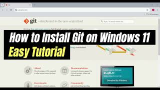 How to Install Git on Windows 11  Easy Guide [upl. by Eirena671]