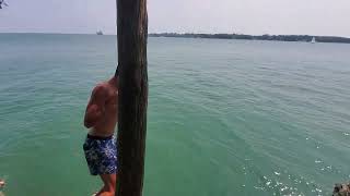 24 July 2024 Middle Bass Island State Park Cliff Jumping with Ireland cousins [upl. by Isiah50]