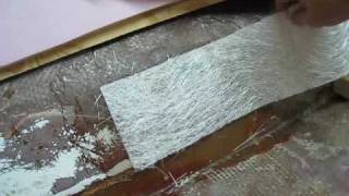 How to patch a hole in a fiberglass boat hull [upl. by Ahsyla]