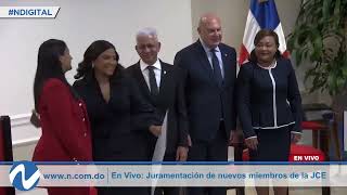 En Vivo Juramentación de nuevos miembros de la JCE [upl. by Edaw]