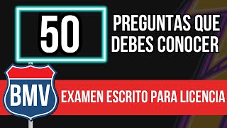 Examen Escrito Para Licencia De Conducir En Indiana BMV 50 Preguntas que Debes Conocer [upl. by Moseley285]