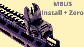 Install and Zero Magpul MBUS sights [upl. by Teuton]