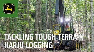 Tackling Tough Terrain  Harju Logging  John Deere Forestry [upl. by Quillan]