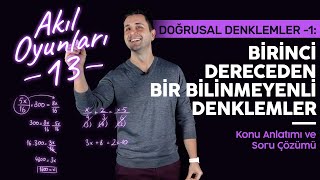 8 Sınıf Matematik Birinci Dereceden Bir Bilinmeyenli Denklemler  Ozan Alper  Lightboard ile Ders [upl. by Sky]