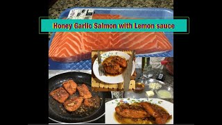 Salmon fish recipe in tamil  Honey Garlic Salmon with Lemon sauce  சுவையான சால்மன் மீன் வறுவல் [upl. by Lasser]