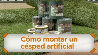 Cómo montar césped artificial con nuestra cinta de unión y fijación– MIARCO [upl. by Nakeber]