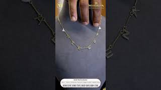 Customised Necklace Collections Maharaja Gold amp Diamonds 916 gold diamond lightweight [upl. by Eilitan]