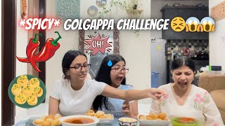 Spicy Golgappa Challenge 😣😱😱  Tejasvi Rajput [upl. by Lednyk]