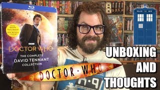 Doctor Who Complete David Tennant Collection Bluray Unboxing and Thoughts [upl. by Sherard]