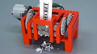 Shredding Paper with Lego Gears ver 2 [upl. by Kliman]