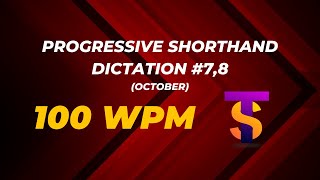 78  100 wpm  Progressive October 800 words 2024 [upl. by Annoeik]