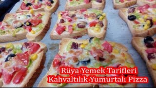 Kahvaltılık Ekmek Üstü Pizza Tarifi Çocuklar Bu Tarif Tam size göreÇocuklara Özel Kahvaltılıklar [upl. by Acsot]