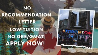 Study in Canada without GMATGRE  Top 5 Colleges to Apply [upl. by Ahsaetal102]