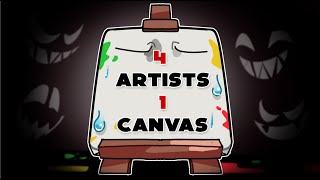 4 Artists 1 Canvas GONE WRONG [upl. by Hluchy]