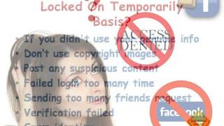 How To Unlock Temporary Locked Facebook Account The Fast And Easy Way [upl. by Tereb]