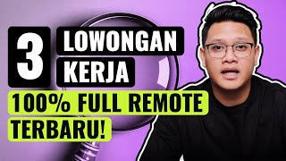 GAJI 27 JUTA  Lowongan Kerja Remote 100 WFH Buruan Apply [upl. by Hess]