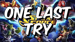 Seatin Returns To Marvel Strike Force  One Last Try  Developer Communication Recap [upl. by Jola796]