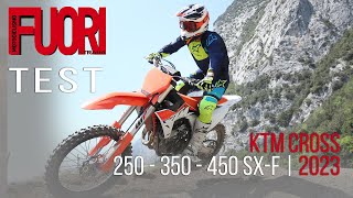 TEST  KTM cross 250 350 450 SXF 2023 [upl. by Akenahc65]