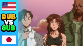 Black Lagoon Season 2 Anime DUB vs SUB Comparison [upl. by Aysan14]