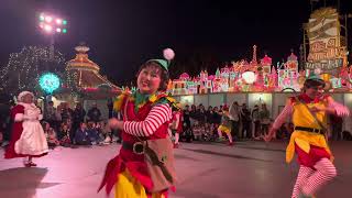 A Christmas Fantasy Parade cast preview 2024 It’s A Small World Holiday Disneyland [upl. by Jak]