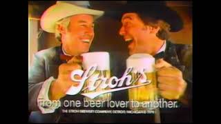 1979 Strohs beer commercial Steve Kanaly [upl. by Natassia]