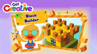 Building Blocks Game for Kids  Make a Sandcastle  CBeebies Get Creative App [upl. by Desiree]