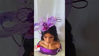 Purple Crinoline Fascinator music bridemusic howto wedding bridesmaid bridetobe fyp foryou [upl. by Wurtz43]