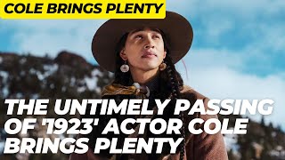 Cole Brings Plenty Yellowstone 1923 actor found dead in Kansas [upl. by Axia]