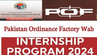 How to apply POF Summer internship program 2024  Internship in Pakistan for university students [upl. by Karwan]