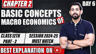 Macroeconomics  Basic concepts of Macroeconomics  Class 12  Part 2 [upl. by Stanwin]