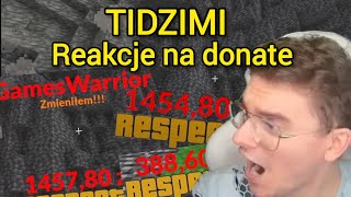 2 RAZY PO 1500zł I WIELE WIĘCEJ  TIDZIMI Reakcje na donate [upl. by Yoshio158]