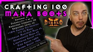 Ive Never Done This Before Crafting 100 CasterMana Boots  Diablo 2 Resurrected [upl. by Ann-Marie]