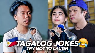 TAGALOG JOKES With EMPOY Try Not To Laugh  Ranz and Niana [upl. by Hallvard]