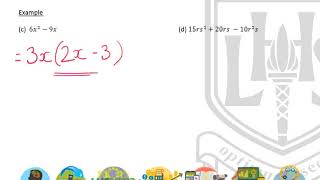 LHS N5 Mathematics  Brackets and Factorising 2  Factorising Common Factor [upl. by Ennaeerb848]