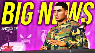 BIG NEWS at a press conference NBA 2K22 MyCAREER EP19 [upl. by Hairim]